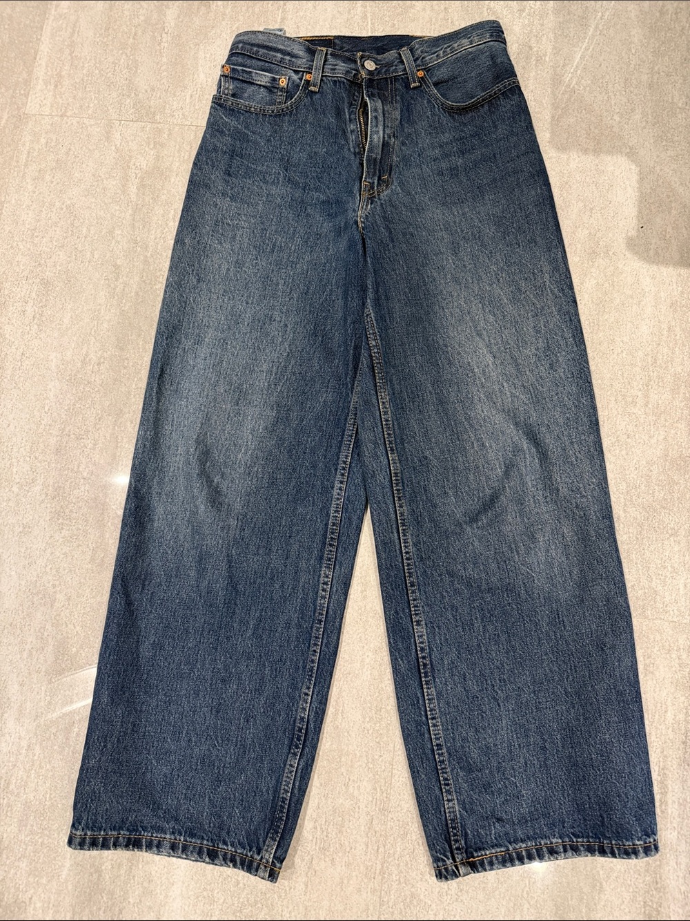 Levi’s Men’s Extra Baggy Jeans Medium Wash Blue Denim W30 L32 Loose Fit Wide Leg